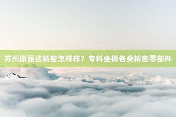 苏州康丽达精密怎样样？专科坐褥各类精密零部件